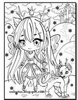 Summer Coloring Pages Jade Books Adult Chibi Girl Book Fairy Sheets Colouring Unicorns Mermaids Blank sketch template