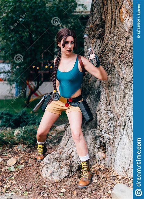 Kyiv Ukraine September 23 2018 Lara Croft Tomb Raider