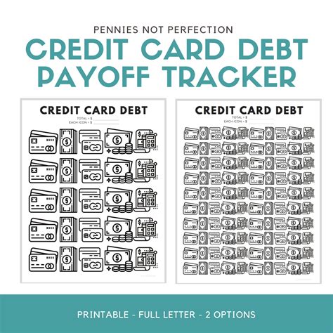 credit card debt payoff tracker credit card debt tracker printable