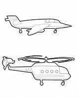Elicottero sketch template