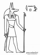 Egyptian Anubis God Egypt Ancient Pages Gods Drawing Coloring Colouring Printcolorfun Drawings Mummification Stencils Had Jackal Both Head Ruled Afterlife sketch template