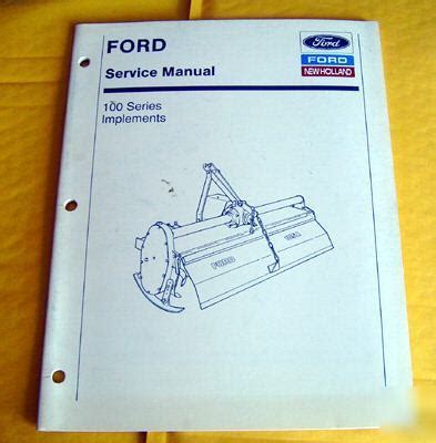 ford  series  tillers service manual