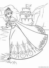 Frozen Coloring Pages Coloring4free Printable Elsa Queen sketch template