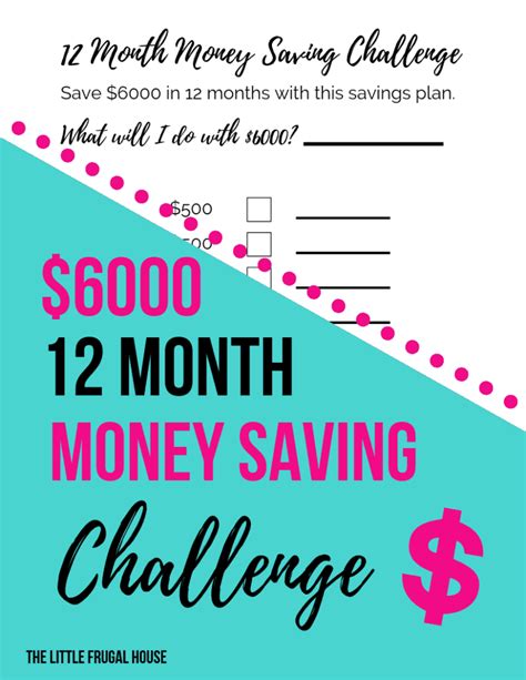 month money saving challenge   frugal house