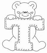 Coloring Bears Alphabet sketch template