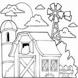 Windmill Surfnetkids Barnyard sketch template