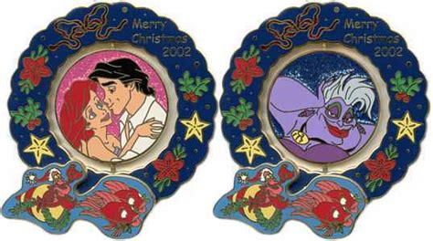 Disney Mickey And Pals Christmas The Little Mermaid Ariel Spinner Pin Ebay