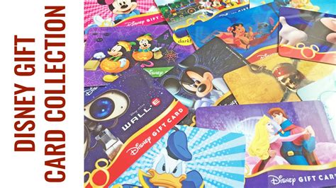 disney gift card collection youtube
