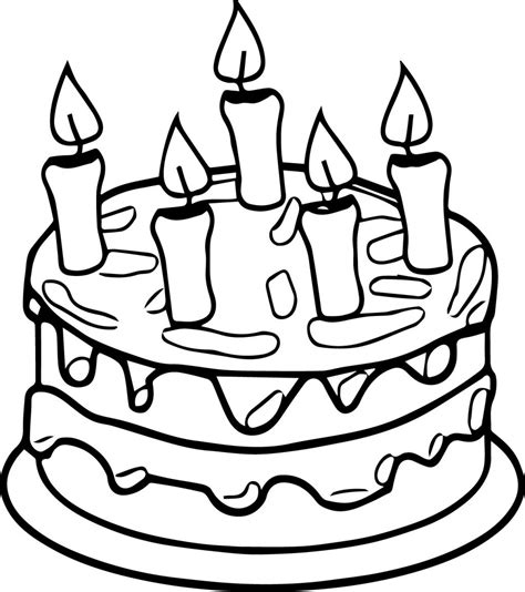 birthday cake coloring pages preschool  getcoloringscom