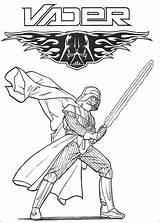 Vader Darth sketch template