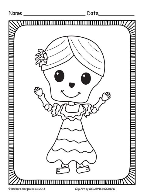 color  de los muertos coloring sheets  de homework