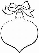 Ornament Outline Clipart Christmas Ornaments Drawings Cliparts Library sketch template