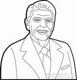 Reagan Ronald Outline President Clipart Presidents American Clipground Transparent Medium Gif Members Join Available Large Now Size Kb sketch template