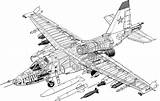 Su 25 Sukhoi Cutaway Cutaways Drawing Aircraft Air Drawings Diagram Forums Ru Support Close Eagle Tags Marcos Edited Last Engine sketch template