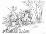 Lindsay Archer Fantasy Creatures Unicorn Choose Board Dragon sketch template