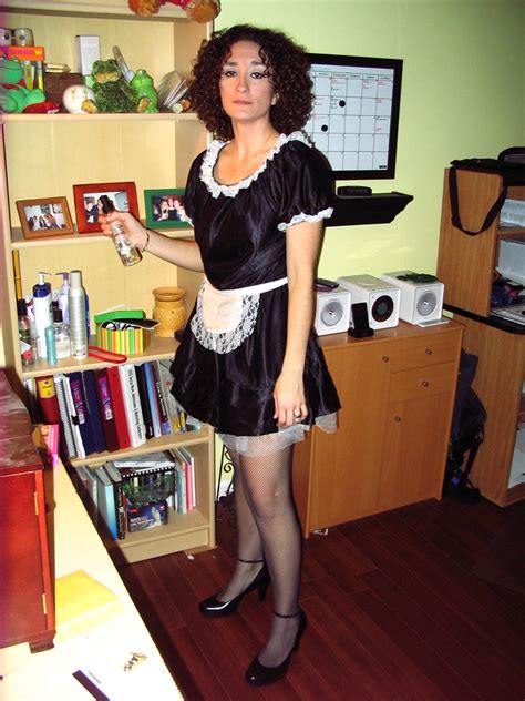 Wife Wife Dressed As A French Maid At Halloween Party