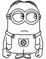 Coloring Pages Minions Minion Printable Print Getcoloringpages Despicable Bob Colouring Drawing sketch template