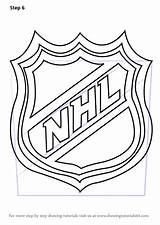 Nhl Logo Draw Drawing Step Sports Tutorials Drawingtutorials101 sketch template