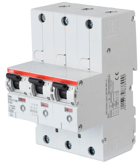 abb  dr  automatic main circuit breaker selective    pole    reichelt