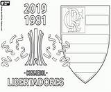 Flamengo Libertadores Colorir Bicampeón Campeonatos Kampioen Tweemaal Meister sketch template