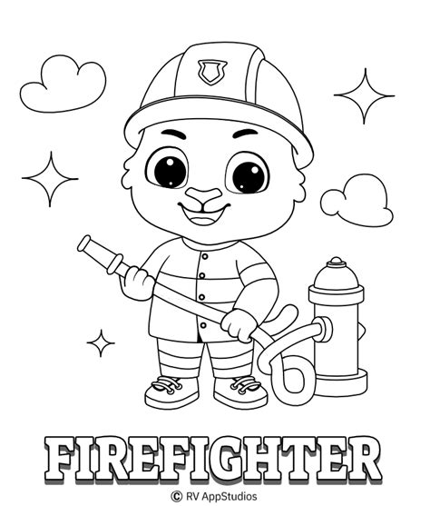 fireman coloring pages  print printable firefighter