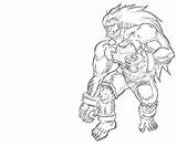 Blanka Coloring Ability Pages sketch template