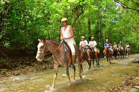 horseback riding  waterfall  costa rica daily tours