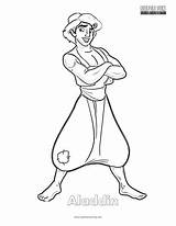 Aladdin Coloring Disney Fun sketch template