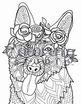 Coloring Pages Labradoodle Adult Printable Lab German Shepherd Chocolate Posh Color Adults Colouring Mandala Dog Flower Puppy Getcolorings Doodle Getdrawings sketch template