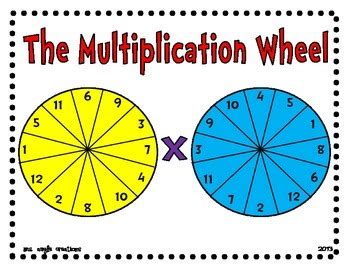 multiplication wheel     teachers pay teachers