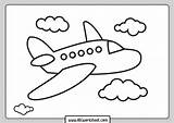 Airplane Avion Aviones Niños Animados Moyen sketch template