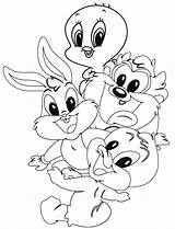 Looney Tunes Toons Lunituns Paintingvalley Coloringkidz Daffy Babys Kinderbilder Ausmalbild sketch template