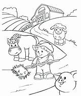 Rural Coloring Community Pages Para Comunidad Colorear Granjero Farmville 為孩子的色頁 sketch template