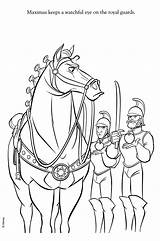 Coloring Pages Disney Horse Tangled Rapunzel Maximus Getcolorings Adult Coloringdisney Tumblr sketch template