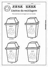 Meio Reciclagem Educação Lixo Ambiental Higiene Alfabetização Ensino Sustentabilidade Ciências Escolha sketch template