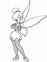 Tinkerbell Tinker Goth Coloring4free Princesses Tink Upset Getdrawings sketch template