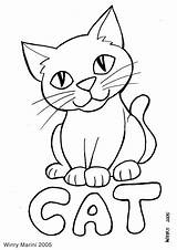 Kucing Mewarnai Kartun Mudah Digambar Lucu Lore Template Disimpan sketch template