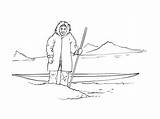Inuit Inuits Coloriages sketch template
