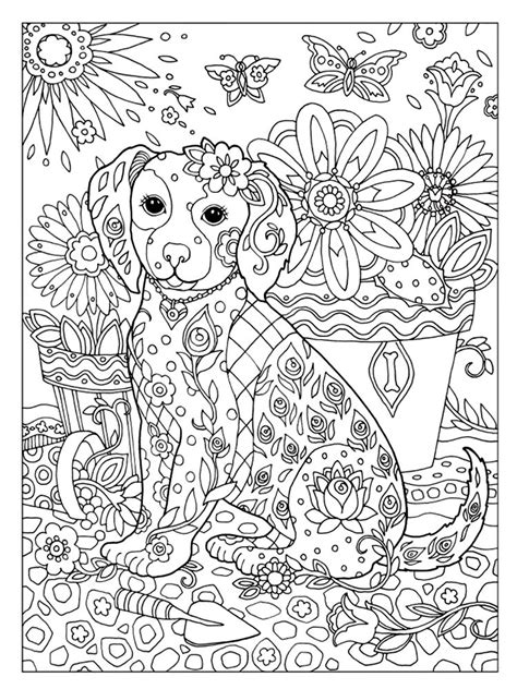 marjorie sarnat dazzling dogs dog coloring book detailed coloring