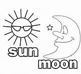 Moon Coloring Sun Pages Sheet Nightmare Clipartmag Drawing Phases Learn Colors Kids sketch template