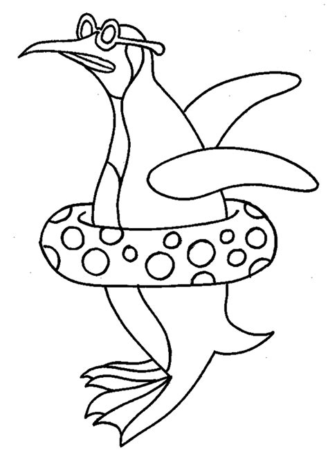 penguin printable coloring pages