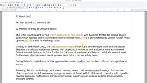 nursing discharge letter assessment youtube