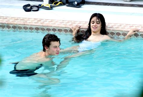 Shawn Mendes And Camila Cabello Kiss While Swimming In