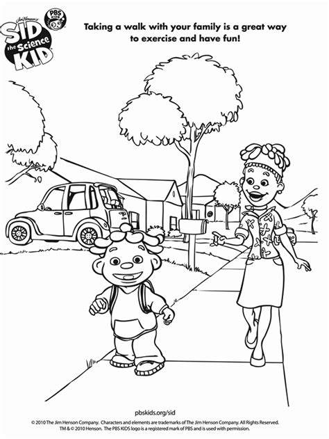 sid  science kid coloring pages  coloring pages  kids