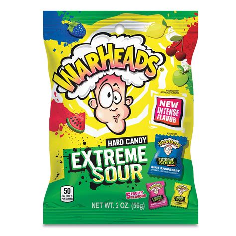 warheads chewy cubes sour candy  oz theater box  city candy