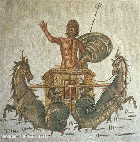 poseidon greek god   sea earthquakes roman neptune