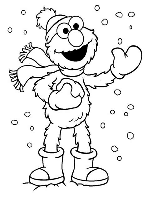 elmo coloring pages    print