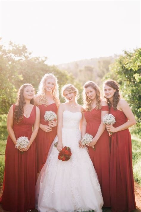 rustic western australia wedding bridesmaid dress styles red bridesmaid dresses bridesmaid