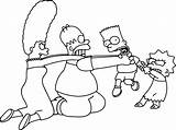 Simpson Simpsons Coloring Pages Characters Lisa Homer Print Marge Sheets Printable Bart Drawing Clown Krusty Cool Color Cartoon Getcolorings Colorings sketch template