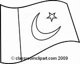 Clipart Flag Pakistan Pakistani Coloring Pages Flags Outline Clip Kids Trending Days Last 20clipart Classroomclipart sketch template